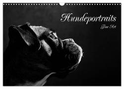 Hundeportraits Fine Art (Wandkalender 2024 DIN A3 quer), CALVENDO Monatskalender