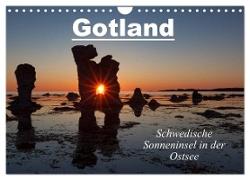 Gotland - Sonneninsel in der Ostsee (Wandkalender 2024 DIN A4 quer), CALVENDO Monatskalender