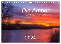 Die Amper - Ansichten eines bayerischen Flusses (Wandkalender 2024 DIN A4 quer), CALVENDO Monatskalender