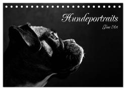 Hundeportraits Fine Art (Tischkalender 2024 DIN A5 quer), CALVENDO Monatskalender