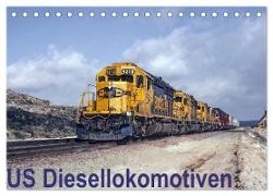 US Diesellokomotiven (Tischkalender 2024 DIN A5 quer), CALVENDO Monatskalender