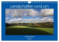 Landschaften rund um Marienheide (Wandkalender 2024 DIN A4 quer), CALVENDO Monatskalender