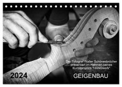 Geigenbau (Tischkalender 2024 DIN A5 quer), CALVENDO Monatskalender