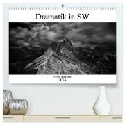 Dramatik in SW (hochwertiger Premium Wandkalender 2024 DIN A2 quer), Kunstdruck in Hochglanz