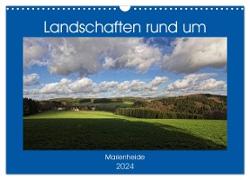 Landschaften rund um Marienheide (Wandkalender 2024 DIN A3 quer), CALVENDO Monatskalender