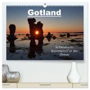 Gotland - Sonneninsel in der Ostsee (hochwertiger Premium Wandkalender 2024 DIN A2 quer), Kunstdruck in Hochglanz