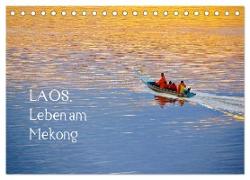 Laos. Leben am Mekong (Tischkalender 2024 DIN A5 quer), CALVENDO Monatskalender