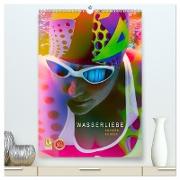 WASSERLIEBE (hochwertiger Premium Wandkalender 2024 DIN A2 hoch), Kunstdruck in Hochglanz