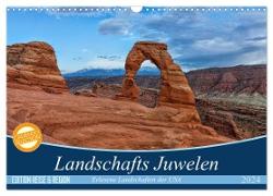 Landschafts Juwelen - Erlesene Landschaften der USA (Wandkalender 2024 DIN A3 quer), CALVENDO Monatskalender