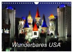 Wunderbares USA (Wandkalender 2024 DIN A4 quer), CALVENDO Monatskalender