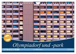 Olympiadorf und -park in München (Wandkalender 2024 DIN A4 quer), CALVENDO Monatskalender