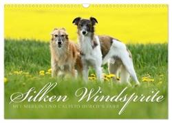 Silken Windsprite - Mit Merlin und Calisto durch´s Jahr 2024 (Wandkalender 2024 DIN A3 quer), CALVENDO Monatskalender