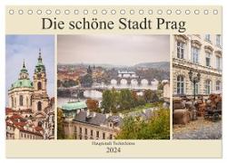Die schöne Stadt Prag (Tischkalender 2024 DIN A5 quer), CALVENDO Monatskalender