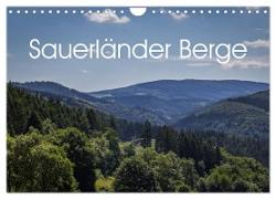 Sauerländer Berge (Wandkalender 2024 DIN A4 quer), CALVENDO Monatskalender
