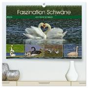 Faszination Schwäne (hochwertiger Premium Wandkalender 2024 DIN A2 quer), Kunstdruck in Hochglanz