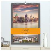 Prag - Die goldene Stadt an der Moldau (hochwertiger Premium Wandkalender 2024 DIN A2 hoch), Kunstdruck in Hochglanz