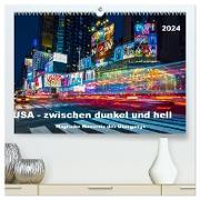 USA - Zwischen dunkel und hell (hochwertiger Premium Wandkalender 2024 DIN A2 quer), Kunstdruck in Hochglanz