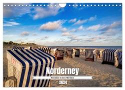Norderney Paradies in der Nordsee (Wandkalender 2024 DIN A4 quer), CALVENDO Monatskalender