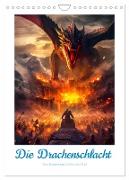 Die Drachenschlacht (Wandkalender 2024 DIN A4 hoch), CALVENDO Monatskalender
