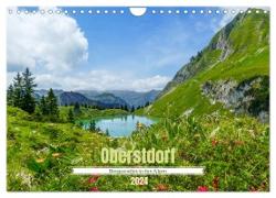 Oberstdorf - Bergparadies in den Alpen (Wandkalender 2024 DIN A4 quer), CALVENDO Monatskalender