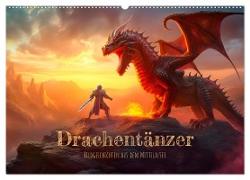 Drachentänzer - Bildgeschichten aus dem Mittelalter (Wandkalender 2024 DIN A2 quer), CALVENDO Monatskalender