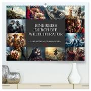 Eine Reise durch die Weltliteratur (hochwertiger Premium Wandkalender 2024 DIN A2 quer), Kunstdruck in Hochglanz