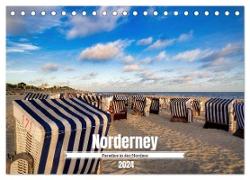 Norderney Paradies in der Nordsee (Tischkalender 2024 DIN A5 quer), CALVENDO Monatskalender