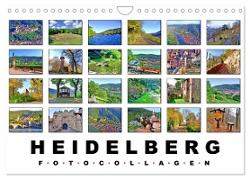 Heidelberg Fotocollagen (Wandkalender 2024 DIN A4 quer), CALVENDO Monatskalender