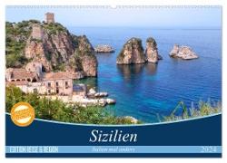 Sizilien - Italien mal anders (Wandkalender 2024 DIN A2 quer), CALVENDO Monatskalender