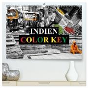 Indien Colorkey (hochwertiger Premium Wandkalender 2024 DIN A2 quer), Kunstdruck in Hochglanz