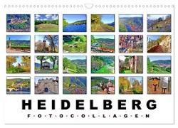 Heidelberg Fotocollagen (Wandkalender 2024 DIN A3 quer), CALVENDO Monatskalender