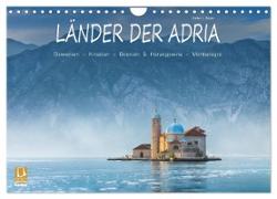 Länder der Adria (Wandkalender 2024 DIN A4 quer), CALVENDO Monatskalender