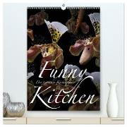 Funny Kitchen - Der verrückte Küchenplaner (hochwertiger Premium Wandkalender 2024 DIN A2 hoch), Kunstdruck in Hochglanz