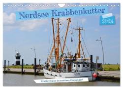 Nordsee-Krabbenkutter (Wandkalender 2024 DIN A4 quer), CALVENDO Monatskalender
