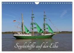 Segelschiffe auf der Elbe (Wandkalender 2024 DIN A4 quer), CALVENDO Monatskalender