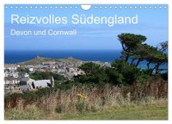 Reizvolles Südengland Devon und Cornwall (Wandkalender 2024 DIN A4 quer), CALVENDO Monatskalender