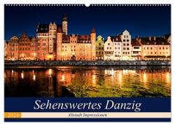 Sehenswertes Danzig (Wandkalender 2024 DIN A2 quer), CALVENDO Monatskalender