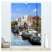 Oldenburg am Wasser (hochwertiger Premium Wandkalender 2024 DIN A2 hoch), Kunstdruck in Hochglanz