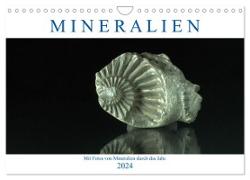 Mineralien (Wandkalender 2024 DIN A4 quer), CALVENDO Monatskalender