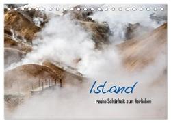 Island - rauhe Schönheit zum Verlieben (Tischkalender 2024 DIN A5 quer), CALVENDO Monatskalender