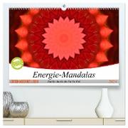 Energie-Mandalas Stärke durch die Farbe Rot (hochwertiger Premium Wandkalender 2024 DIN A2 quer), Kunstdruck in Hochglanz