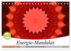 Energie-Mandalas Stärke durch die Farbe Rot (Tischkalender 2024 DIN A5 quer), CALVENDO Monatskalender