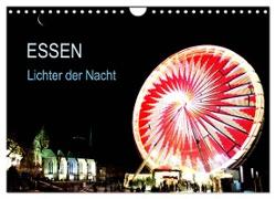 Essen Lichter der Nacht (Wandkalender 2024 DIN A4 quer), CALVENDO Monatskalender