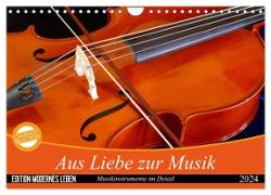 Aus Liebe zur Musik (Wandkalender 2024 DIN A4 quer), CALVENDO Monatskalender