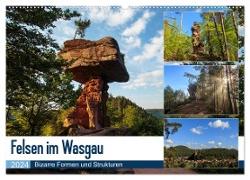 Felsen im Wasgau (Wandkalender 2024 DIN A2 quer), CALVENDO Monatskalender