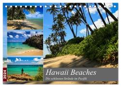 Hawaii Beaches - Die schönsten Strände im Pazifik (Tischkalender 2024 DIN A5 quer), CALVENDO Monatskalender