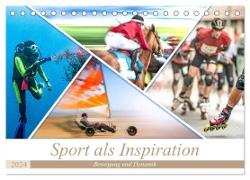 Sport als Inspiration (Tischkalender 2024 DIN A5 quer), CALVENDO Monatskalender