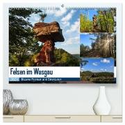 Felsen im Wasgau (hochwertiger Premium Wandkalender 2024 DIN A2 quer), Kunstdruck in Hochglanz