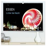 Essen Lichter der Nacht (hochwertiger Premium Wandkalender 2024 DIN A2 quer), Kunstdruck in Hochglanz