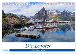 Die Lofoten - Eine Bilder-Reise (Tischkalender 2024 DIN A5 quer), CALVENDO Monatskalender